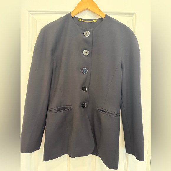 Escada Black Button-Up Blazer - Picture 1 of 5